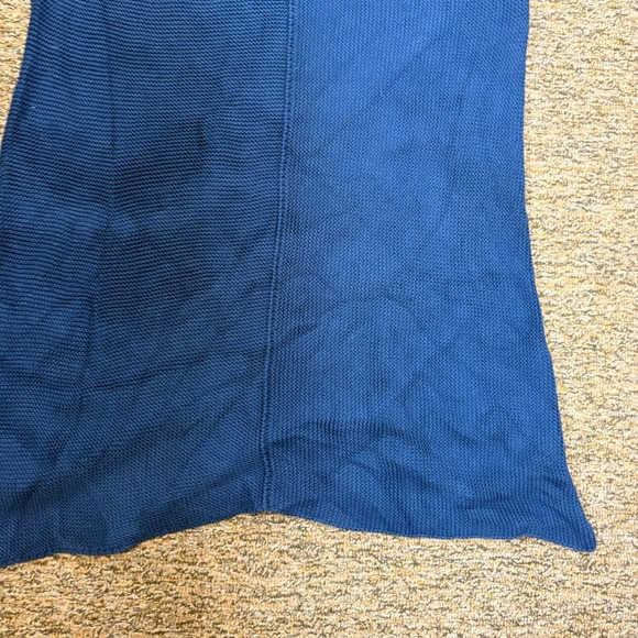 Habitat Women's Blue Cotton Knit Cowl Neck Tunic‎ Sweater Button Front M - Picture 8 of 10